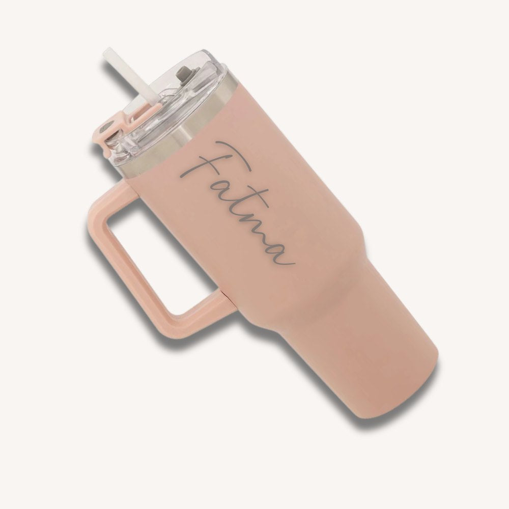 Personalisierter isolierter Edelstahlbecher – Lasergravur