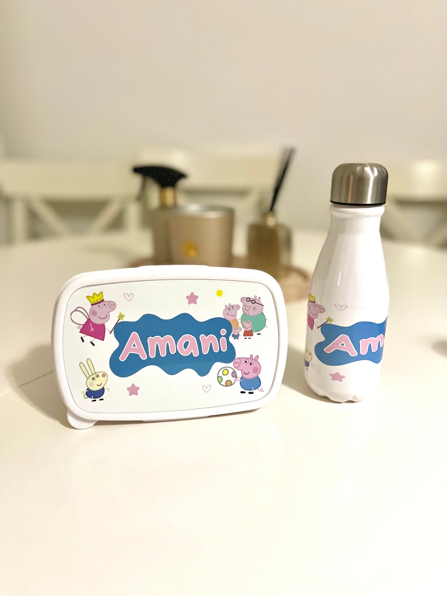 Kit Boite à lunch + bouteille personnalisée