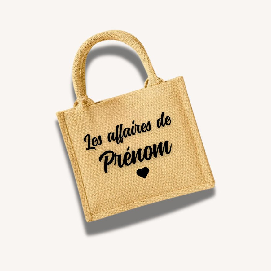 Sac en jute personnalisé 26x22cm