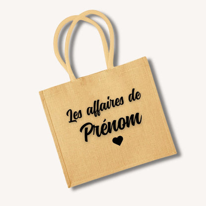 Gepersonaliseerde jute tas 30X30cm 