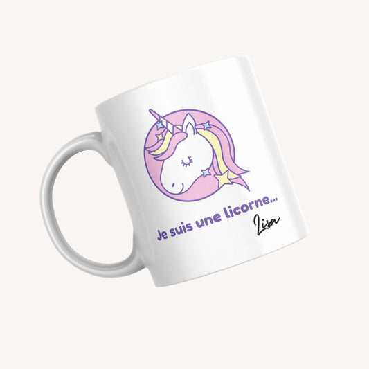 Mug personnalisé Licorne